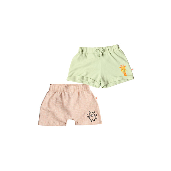Baby Organic Cotton Shorts - Pack of 2