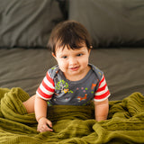 Baby Organic Cotton Snuggly Blanket - Pine