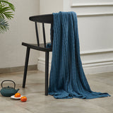 Baby Organic Cotton Snuggly Blanket - Prussian Blue