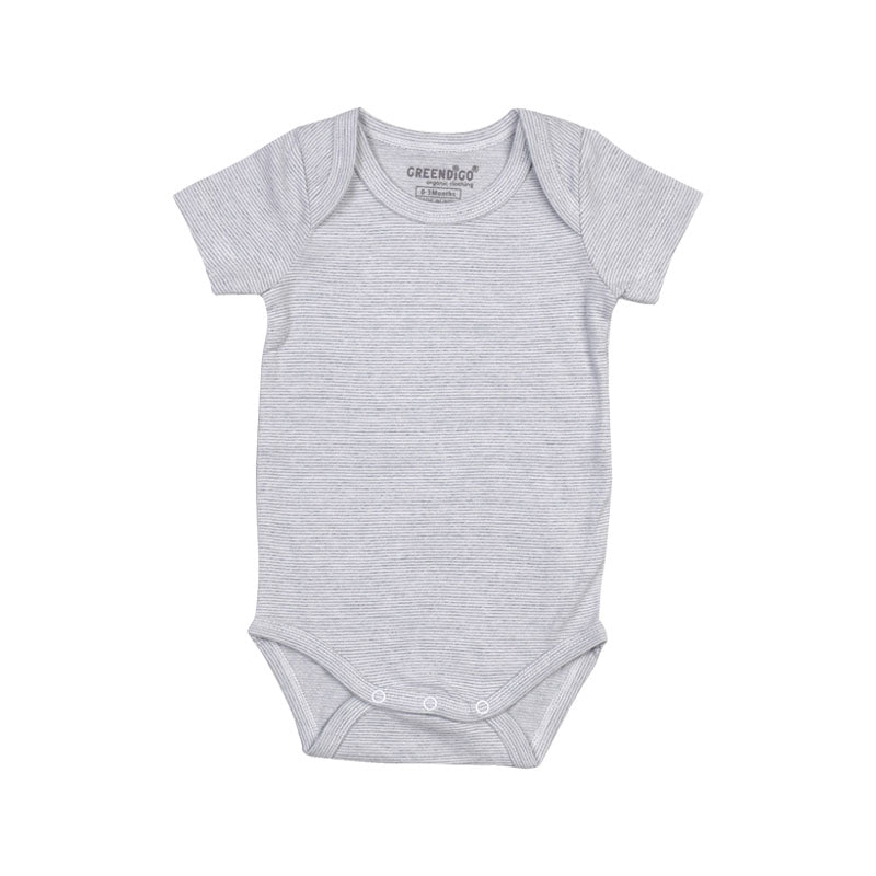 Baby Organic Cotton Bodysuit - Pinstripes