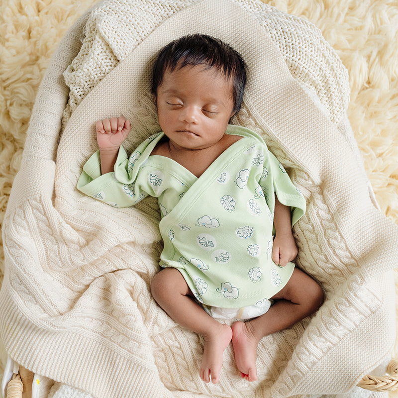 Preemie Baby Organic Cotton Top - Buds On The Farm