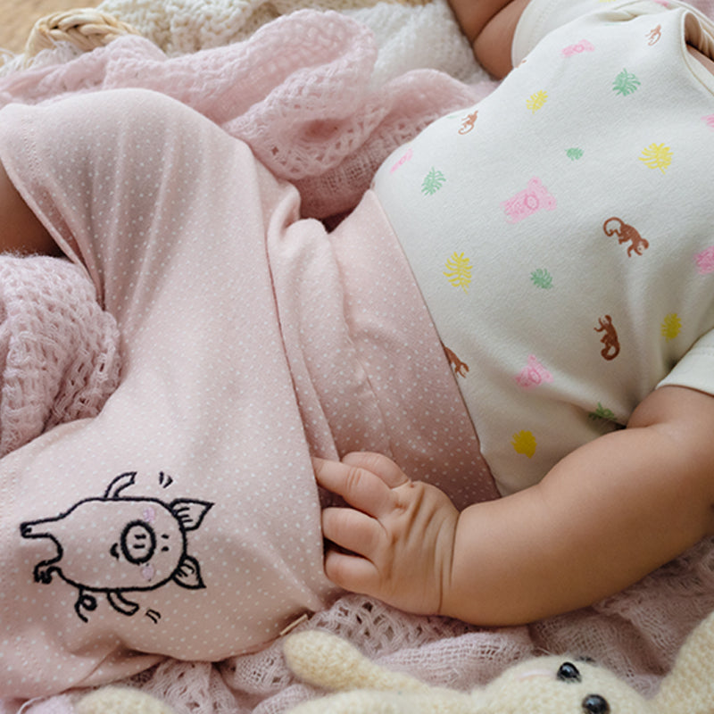 Baby Organic Cotton Bodysuit and Shorts Set - Carnival Fun