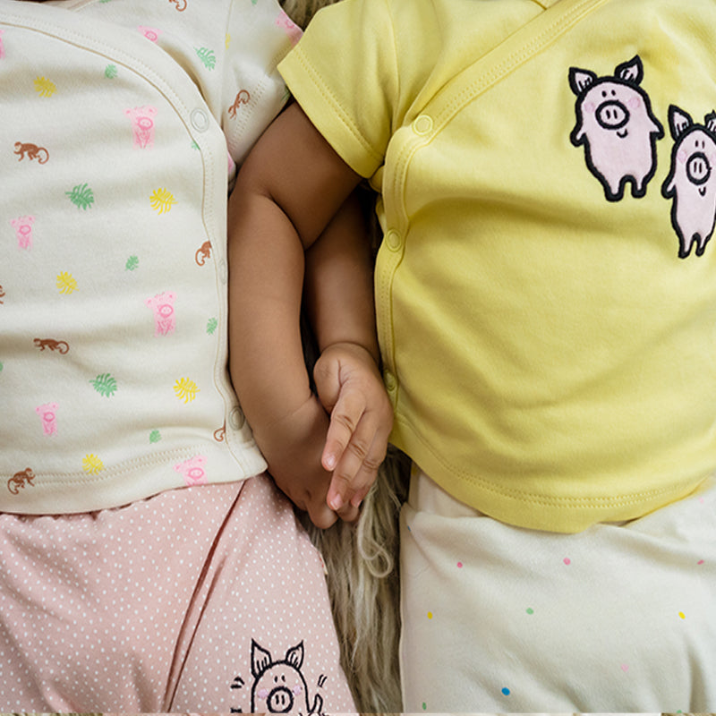 Baby Organic Cotton T-shirts - Friendly Squad - Pack of 2