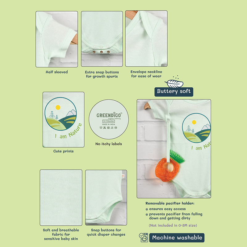 Baby Organic Cotton Bodysuit - Nature Lover