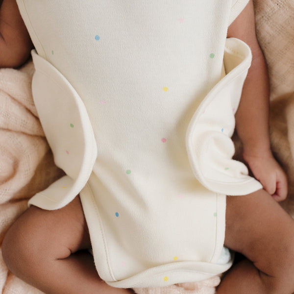Preemie Baby Organic Cotton Bodysuit - Sweet Sunshine