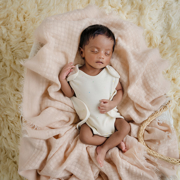 Preemie Baby Organic Cotton Bodysuit - Sweet Sunshine