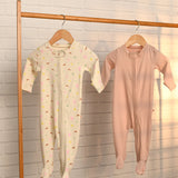 Baby Organic Cotton Sleepsuits- Barn Farm - Pack of 2