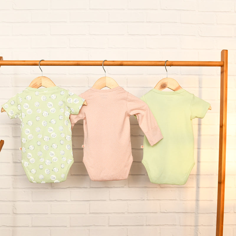 Baby Organic Cotton Bodysuits - Animal Kingdom - Pack of 3