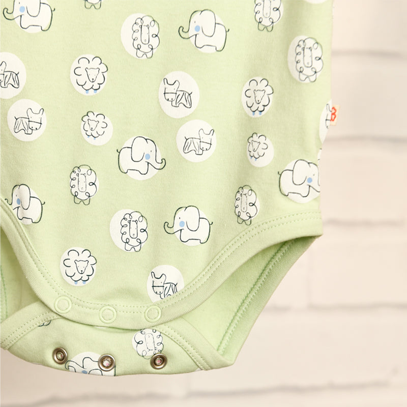 Baby Organic Cotton Bodysuits - Animal Kingdom - Pack of 3