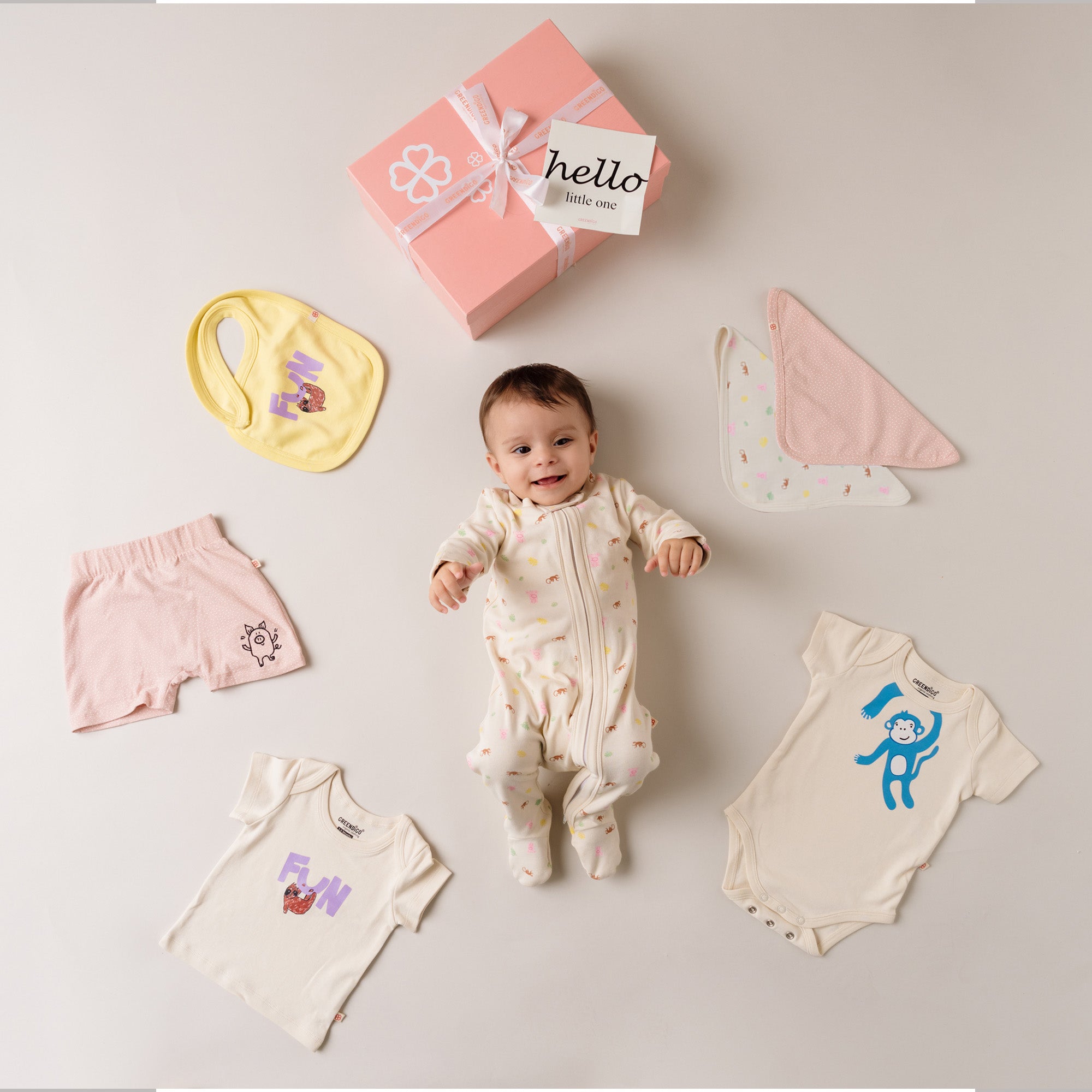 Baby Organic Cotton Gift Set - Zoo Vibes