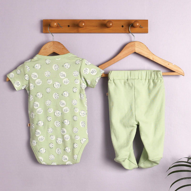 Baby Organic Cotton Bodysuit and Leggings Set- Jungle Safari