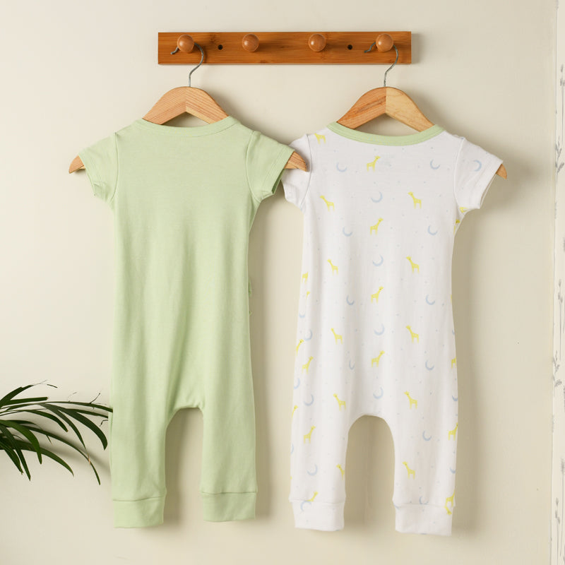 Baby Organic Cotton Rompers - Tall Tales - Pack of 2