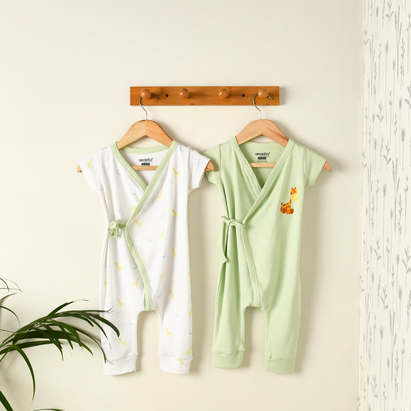 Baby Organic Cotton Rompers - Tall Tales - Pack of 2